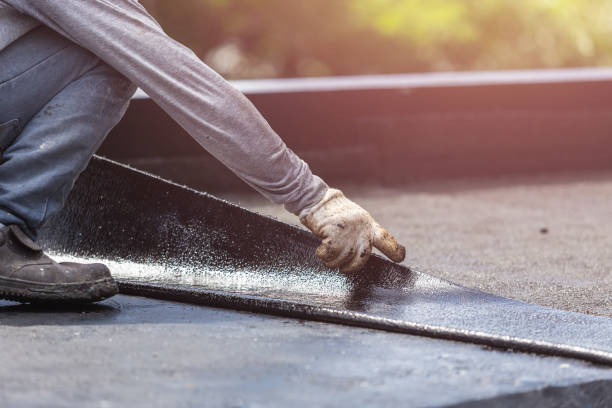 Professional Basement Waterproofing technician working in Thurston, OH